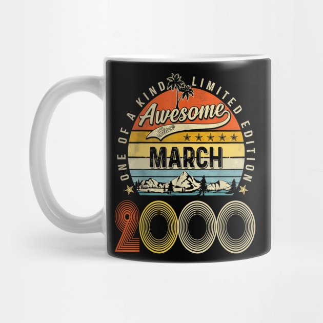 Awesome Since March 2000 Vintage 23rd Birthday by Ripke Jesus